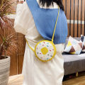 【Happier】Hot selling Bags and Travel Kids bag Cartoon PU Round Shaped Shoulder Handbag Women Donuts Crossbody Bags Children Streetwear. 