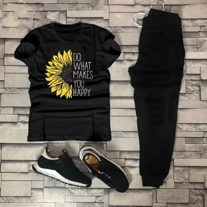 FLOWER%20Tracksuit%20for%20Girls%20&%20Women%20%20printed%20half%20Sleeve%20T-Shirt%20&%20Trouser%20for%20Summer%20Collection%20Elegant%20Trendy%20Wear%20-%20Image%202