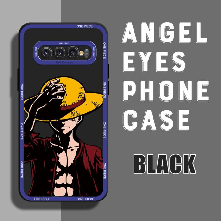 AMORVOR for Samsung Galaxy S10 Plus Back Cover Anime Cool Luffy Case Camera Protection Soft Silicone TPU Phone Cases