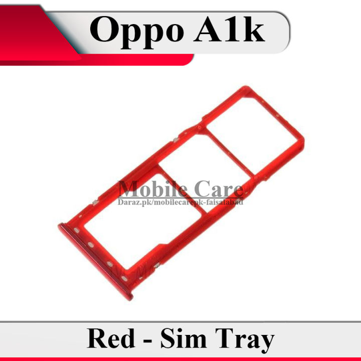 Oppo%20A1k%20SIM%20Tray%20Sim%20Jacket%20Sim%20Slot%20Sim%20Door%20For%20A1k%20-%20Red%20-%20Image%206