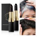 Lipstick Shape Hair Dye Pen Covering White Hair Disposable Color Stick - Black/Brown. 
