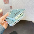 【Ready stock+COD】Korean Ins Mint Green Bow Unique Laser Phone Case for IPhone 15 14 13 Pro Max 12 11 Pro Max for IPhone 11 12 13 14 15 Pro Capa. 