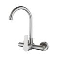 Stainless Steel Single Handle Hot And Cold Water Mixer Tap Wall Mounted Kitchen Faucet Imported, mixer taps, kitchen taps. 