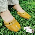 Traditional Handmade shoes Khussa - Stylish khussa for girl -yellow color. 