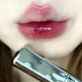 Small Silver Tube Mirror Lip Glaze Moisturizing Water Light Lipstick Lip Gloss Women Cosmetic. 
