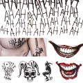 JM 1 Sheet Multi Halloween Batman Cosplay Squad The Joker Type Temporary Tattoo Stickers Body Art Set. 