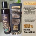 Amna Organic Hair Oil for Hair Growth and Hair Fall Control – 100% Natural Herbal Hair Oil for Strong, Shiny, Dandruff-Free Hair. 