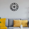 Roman Large Wooden Wall Clock Numeral Style, European Wooden Wall Clock for Home, Living Room, Kitchen, Office Decoration. 