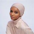 Adjustable Satin Lined Turban Cap Elastic Bottoming Cap Under Scarf Silk Underscarf Cap Hijab. 