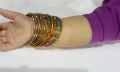 Pack of 12 - Metal Bangles for Baby Girl with Metallic Shine ( Kids Bangle ). 