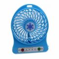 Rechargeable Portable Mini Fan with LED Light Battery Operated USB Charging Fan. 