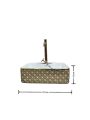 Alkhaleej Rose Gold Ceramic Square Shape Wash Basin | Tabletop Ceramic Bathroom Sink | Wash Basin For Bathroom ( 19"X15"X5". 