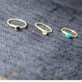 Pure Silver Chandi Single Stone Feroza Nose Ring Nathli 22k for women and girls.. 