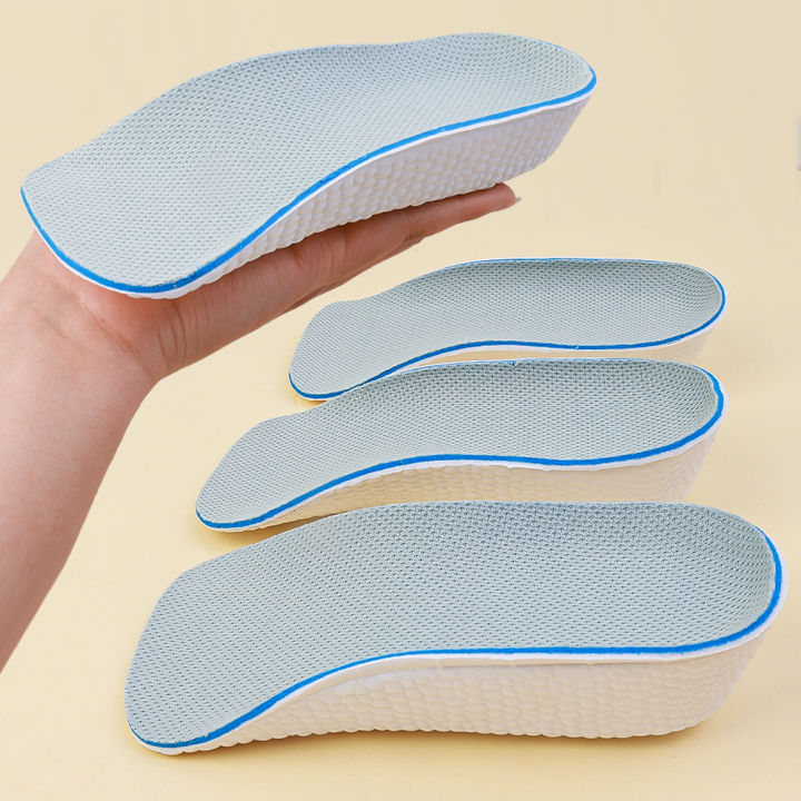 Arch Support Increase Height Insoles Light Weight Soft Elastic Lift Shoes Pads for Men Women 1.5CM 2.5CM 3.5CM Heighten Lift Cushion