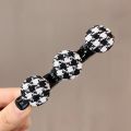 Women's Flocking Braided Hair Clip Korean Double Layer Bangs Hairpin. 