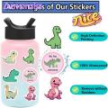 Dinosaur Stickers 100pcs Cute Dinosaur Waterproof Pvc Stickers for Skateboard Luggage Phone Case Diy Vinyl Art Decoration Southeast Asian Buyers' Favorite Fade-resistant Dinosaur Stickers. 