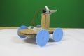 Air Propeller Car | DIY STEM Project for Kids - Comes with Instructions, Motor, Plastic Propellers, and More!. 