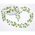 PACKIFY - Pack of 6 ,12 Artificial Money Plant  bail Leaves for Decoration - Artificial Leaf Bail Garland Vine for wall Hanging Decoration - Artificial Plants Leaves Green Colour for Office , Home Room decoration item. 