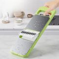 Kitchen 5 in 1 Stainless Steel Multifunctional Safe Manual Vegetable Slicer Cutter Potato Shredders Garlic Carrot Grater Chopper. 