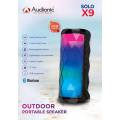 Solo X9 Bluetooth Mobile Speaker Wireless Speaker USB Port Micro SD Rechargeable Mobile Speaker high quality sound, Compatible with android and IOS both Wireless Rechargable Speaker, best price in pakistan. 