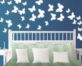 WallsArtstore Pack of 50 BUTTERFLIES Stickers Pvc colour Wall Stickers for kids bedroom wall decoration butterfly wall art. 