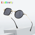 Ralferty Vintage Asymmetrical Sunglasses Women Men's Brand Designer Retro Sun Glasses Decorative Shades Round Square Eyewear. 