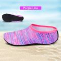 【Footprint】 Unisex Water Shoes Beach Swimming Aqua Shoes Men Women Sports Water Diving Underwater Socks Breathable Seaside Socks. 