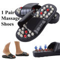 New Proffessional Massage Slippers - Reflexology Acupressure Foot Massage Slipper - Black color. 