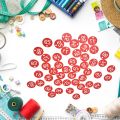 Set of 100 Acrylic ID Number Tags Locker Key Labels Office Cabinet Number Tags. 