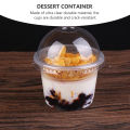 HOMEMAXS Disposable Cake Cups Dessert Ice Cream Plastic Cups Salad Cups with Lids Jelly Yogurt Mousse Sauce Condiment Container Baking Cup Food Container. 