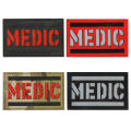 MED Infrared IR Reflective Patches Tactical Embroidered MEDIC Emblem Appliqued Badges Sticker Strip Glow In Dark. 