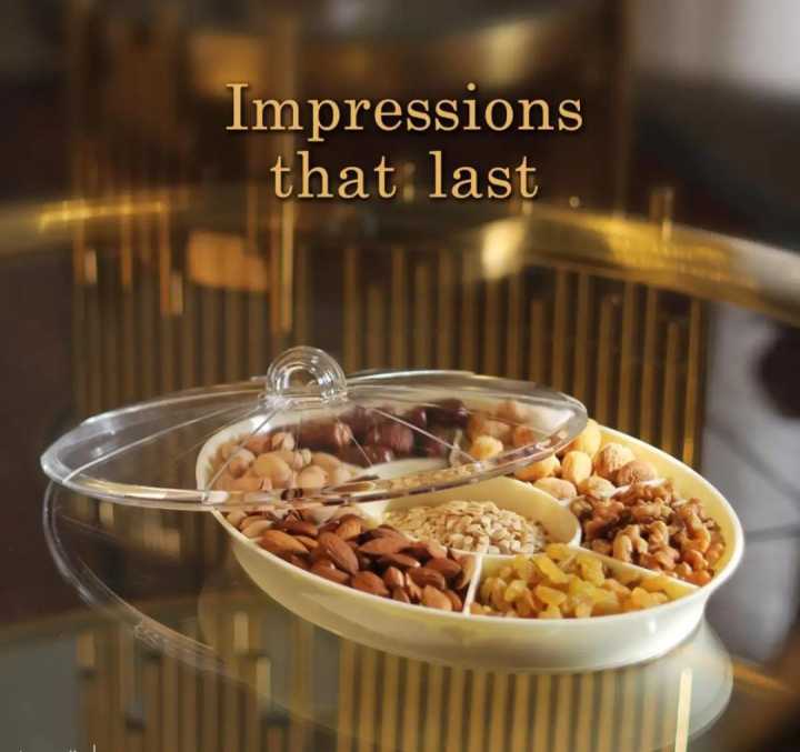 Dry Fruit Tray With Multipule Comparments - Dry Fruit Serving Dish