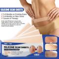 4pcs Silicone Scar Sheet Removal Patch Sheet Burn Skin Repair Gel Soft Flatten Strips Self Adhesive Health Care Scar Patch. 
