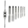 8 in 1 Tap Tool Set Thread Metric Machine Hand Screw Thread Plug Taps Set. 