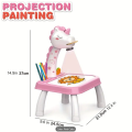  Drawing Projector Table for Kids, Trace and Draw, Drawing Board Giraffe with Light & Music, Child Smart Projector Sketcher Erasable Doodle Board Educational Toys for 3+ Girls Boys Toddlers. 