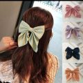 1Piece   Big Hair Bow Ties Hair Clips Satin Two Layer Butterfly Bow For   Girls Bowknot Hairpin Trendy Hairpin Hair Accessories. 