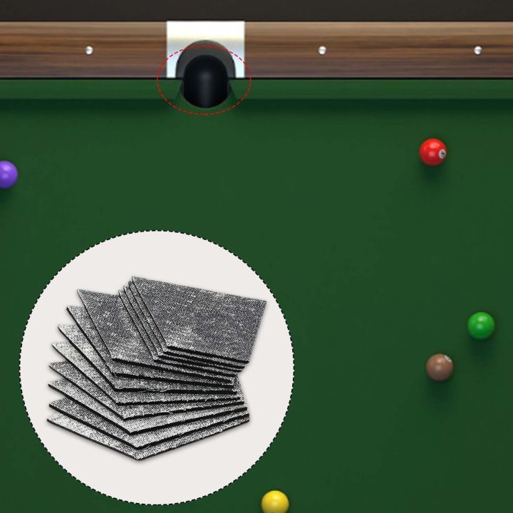 12pcs Billiard Pool Table Cushion Facings Rubber Facings Replacement Easy Clean Snooker Table Accessories Replacement Pad