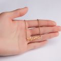 Delicate Letter Mama Necklace Mothers Love Pendant Jewelry Best Minimal Necklace For Moms Mother's Day. 