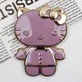 Hello Kitty Luxury Mirror Folding Stand Adjustable Portrait and Landscape Stand for Mobile Devices Stylish Girls Mobile Back Cover Stand. 