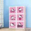 6/8 Cubes Wardrobe With Hanging & Storage Boxes, Cubic wardrobe, Hanging Clothes Cupboard Baby cupboard and Baby Hanging Wardrobe - 6/8 Cubes Kitty Storage Cabinet & Wardrobe for Kids with Hanging Rod. 
