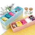 1 pcs 5 Grid Multipurpose Divider Storage Box Underwear Jewelry Socks Ties Storage Box Cosmetic Desktop household Storage Boxes. 