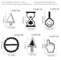 Classical Pixel Cursors Photoshop Toolbar Hourglass Computer Window Icon Mouse Pointer Hand Arrow Enamel Brooches Pins. 
