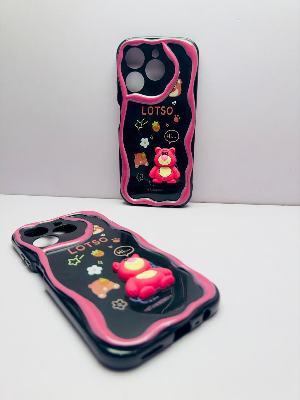 Lahore Mobile Case for Realme C61 Back Cover Colorful Wavy Phone Cases - Luxerey Back Cover - Creative Lovely 3D Doll -Girls Back Cover 4