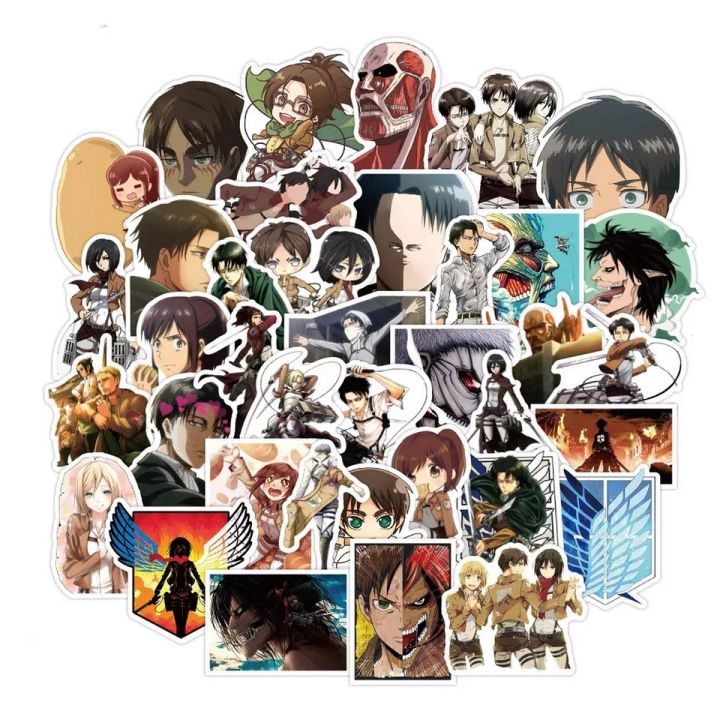 Attack on titan Stickers 10/25/50 pcs stickers