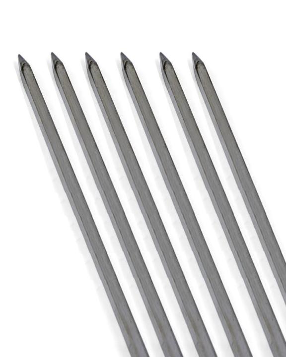 FOLDING%20Barbecue%20Grill,%20BBQ%20/%20BAR%20B%20Q%20Portable%20Grill%20WITH%206%20PCS%2017"%20Barbecue%20Skewers%20Flat%20Metal%20Skewers%20Stainless%20Steel%20Sikh%20/%20SEEKH%20Kebab%20BBQ%20Tikka%20Boti%20Grilling%20Skewers%20BBQ%20Sticks%20-%20Image%204