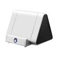 Wireless Induction Speaker Portable Triangle Super Bass Phone Holder Loudspeaker. 