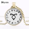 1 Unids Hunters Rune Shadowhunter City Necklace Crystal Necklace Bones Cabochon Hz1. 