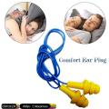Silicone Ear Plugs With Corded Noise Reduction Ear Protection Earplug Anti Snoring For Sleeping Travel Swimming Use. 