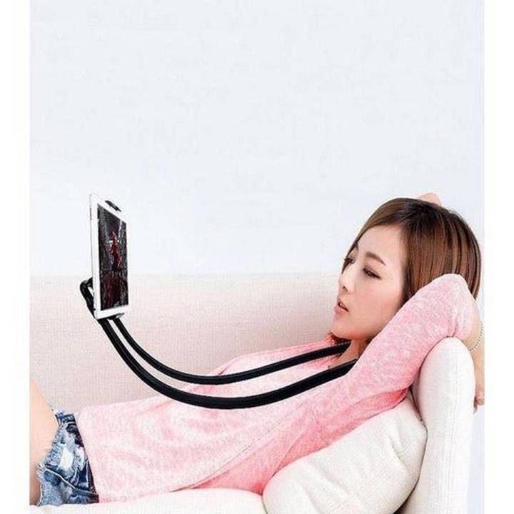 Lazy Bracket Universal 360 Degree Rotation Flexible Phone Selfie Holder Snake-like Neck Bed Mount Anti-skid For iPhone Android