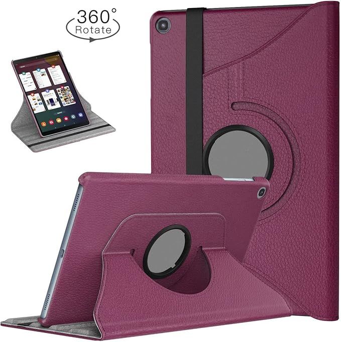 For Samsung Tab S6 Lite (10.4 Inch) (2020) SM-P610 / P615 Flip Cover | Leather Finish | 360 Degree Rotate Flip Cover